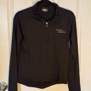 Harley Davidson quarter zip pullover layering gear